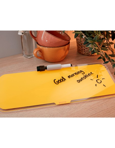 PIZARRA LEITZ COSY CRISTAL ROTULADOR BORRADOR AM. 150X60X380MM