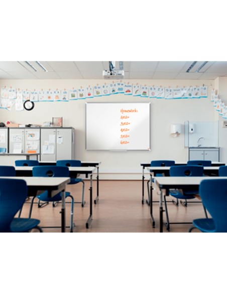 PIZARRA BL.NOBO COMP.PLUS ACERO VITRIF.PANORAMICO 55" MAG.1220X690MM