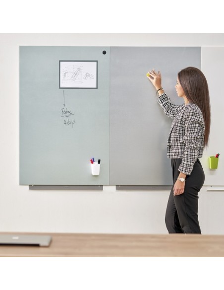 PIZARRA ROCADA MAGNETICA BLANCA SKI WHITEBOARD PRO 100X100 CM