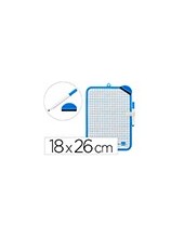 PIZARRA BL. 18X26 CM DOBLE CARA LISA CUADRICULADA ROTULADOR BORRADOR 2
