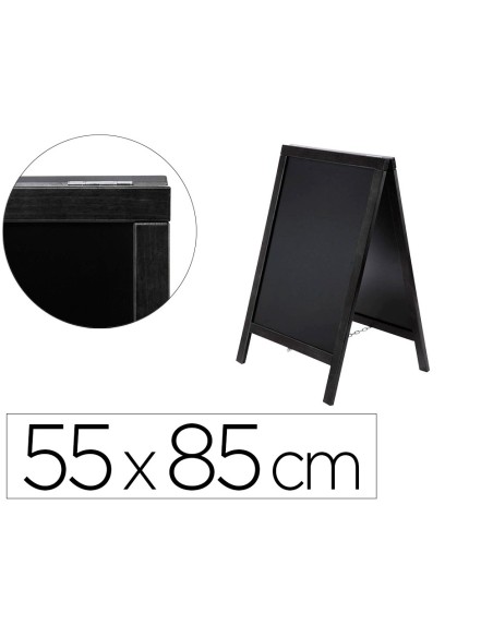 PIZARRA NG.CABALLETE DOBLE CARA MADERA C/SUPERFICIE ROTULADORES 55 PIZARRA NG.CABALLETE DOBLE CARA MADERA C/SUPERFICIE ROTULADORES 55