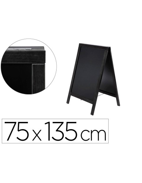 PIZARRA NG.CABALLETE DOBLE CARA MADERA C/SUPERFICIE ROTULADORES 75 PIZARRA NG.CABALLETE DOBLE CARA MADERA C/SUPERFICIE ROTULADORES 75