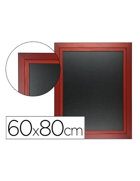 PIZARRA NG.MURAL MADERA C/SUPERFICIE ROTULADORES TIPO TIZA 60X80CM PIZARRA NG.MURAL MADERA C/SUPERFICIE ROTULADORES TIPO TIZA 60X80CM