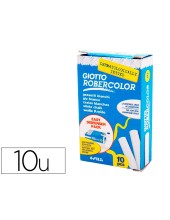 TIZA BLANCA ANTIPOLVO ROBERCOLOR CAJA 10 UDS.