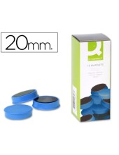 IMANES SUJECION Q-CON.IDEAL PIZARRAS MAGNETICAS20 MM AZUL CAJA 10 IMA