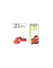 IMANES SUJECION Q-CON.IDEAL PIZARRAS MAGNETICAS20 MM ROJO CAJA 10 IMA 2