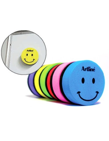 BORRADOR ARTLINE PIZARRA BLANCA REDONDO MAGNETICO CARA SMILEY SURT