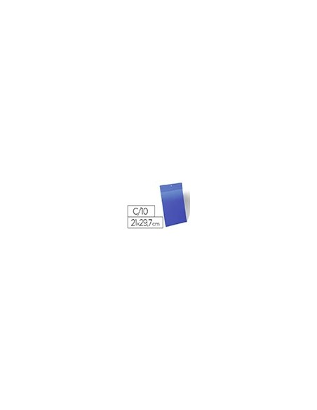 FUNDA DURABLE MAGNETICA 210X297MM.PLASTICO AZ.VENTANA TPTE.PACK 10UD. FUNDA DURABLE MAGNETICA 210X297MM.PLASTICO AZ.VENTANA TPTE.PACK 10UD.