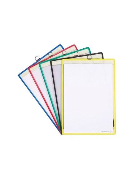 FUNDA COLGAR  A4 ANILLA MET.IDEAL PIZARRAS CORCHO PACK 5 U.COL.SURT.