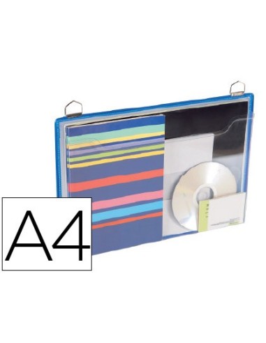 FUNDA COLGAR  A4 ANILLA METALICA FORMATO H.PACK 5 5 U.COL.AZ.