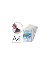 FUNDA  ADH.PERMANENTE RIGIDA ANTI REFLEJO A4 PACK 5 U. 2