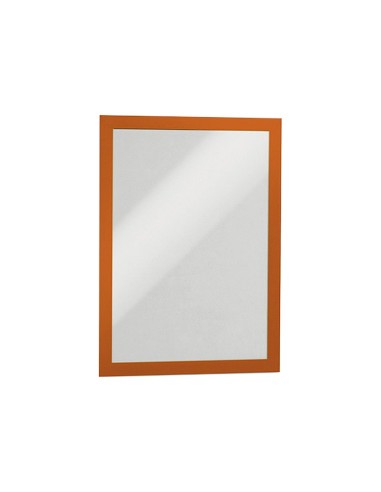 MARCO MAGNETICO A4 DORSO ADH. REMOVIBLE NARANJA PACK 2 UDS.4872-09