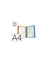 PORTACATALOGO PARED PLAST. 10 FUNDAS A4 SURT. 2