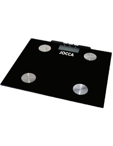 BASCULA BAÑO JOCCA 150KG MIDE GRASA CORPORAL MEMORIA