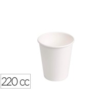 VASO CARTON BIODEGRADABLE BL.220 CC PQ.DE 50 UD.