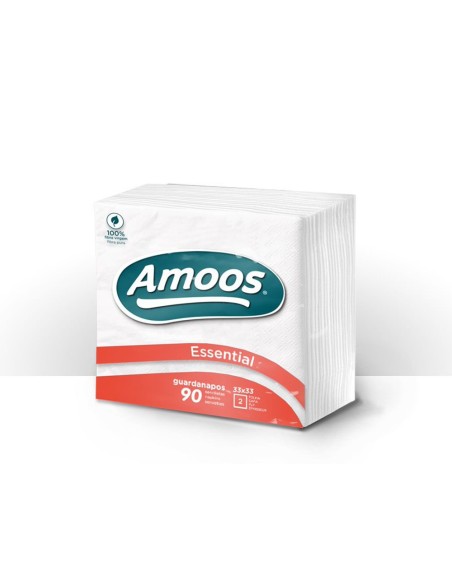 SERVILLETA CELULOSA AMOOS 33X33 CM 2 CAPAS PAQUETE 100 UDS.T622004