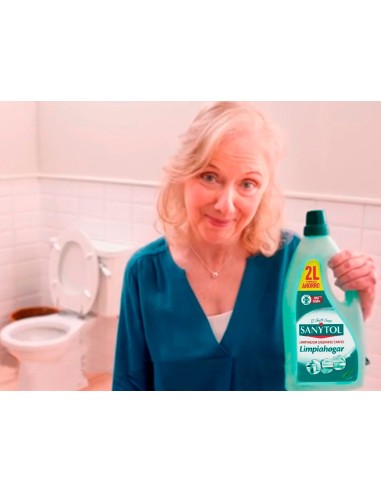 LIMPIADOR DESINFECTANTE SANYTOL LIMPIAHOGAR MULTISUPERFICIES BOTE 2L