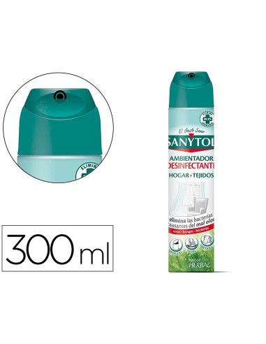 AMBIENTADOR SANYTOL DESINFECTANTE HOGAR TEJIDOS SPRAY BOTE 300 ML