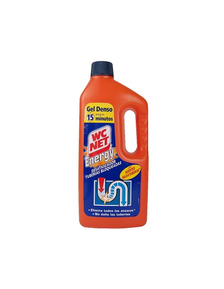 DESATASCADOR DE TUBERIAS GEL WC NET ENERGY BOTELLA DE 1 LITRO