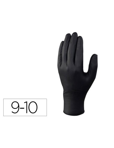 GUANTES DELTAPLUS NITRILO DESECHABLE NG. CAJA 100 UD.TALLA 9-10