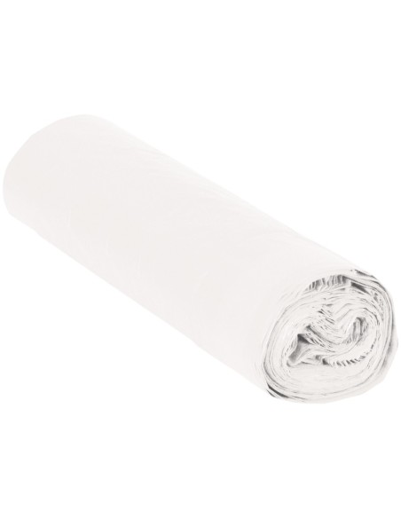 BOLSA BASURA DOMESTICA BLANCA 52X60CM GALGA 70 ROLLO DE 20 UNIDADES