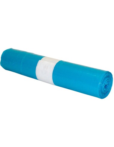 BOLSA BASURA INDUSTRIAL AZUL 70X90CM GALGA 110 ROLLO DE 10 UNIDADES