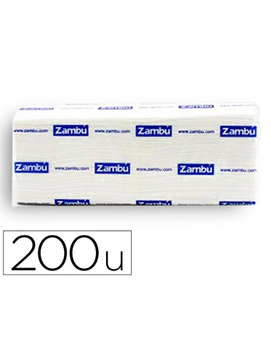 TOALLA PAPEL SECAMANOS DAHI Z CELULOSA 2 CAPAS CAJA 20 PQ.DE 200 UD.