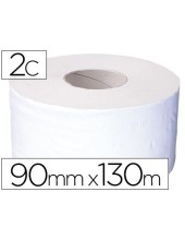 PAPEL HIGIENICO JUMBO 2 CAPAS RECICLADO ROLLO C/130 MTS.