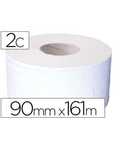 PAPEL HIGIENICO JUMBO 2/C BLANCO-MANDRIL 62,5 MM PARA DISP.325