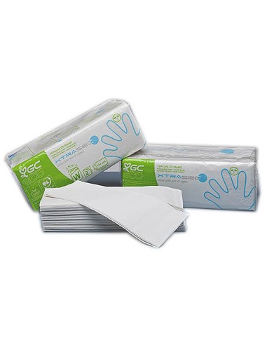 TOALLA PAPEL MANO ENGARZADA ECOLOGICA 22,5X31 PAQUETE 144 UND