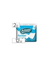 PAPEL HIGIENICO AMOOS 2 CAPAS 100MM.X87MM.ALTO PAQ.12 ROLLOS H621301 2
