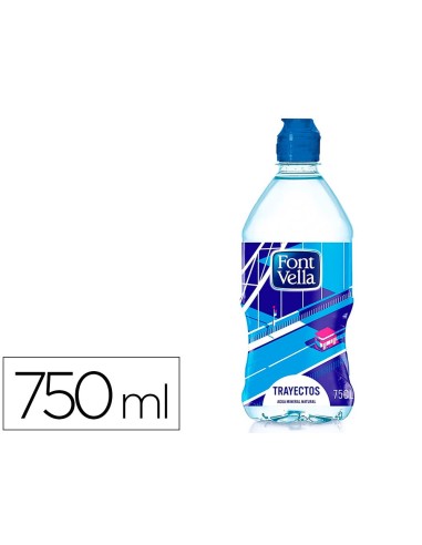 AGUA MINERAL NATURAL FONT VELLA BOTELLA 750 ML