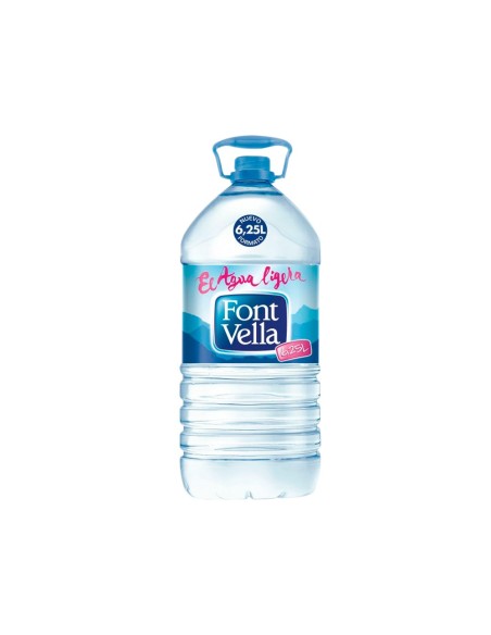 AGUA MINERAL NATURAL FONT VELLA BOTELLA DE 6,25L