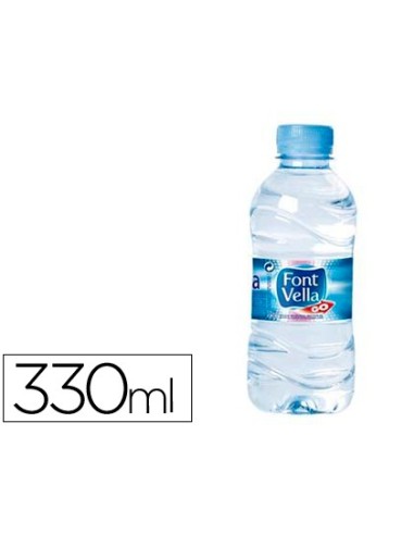 AGUA MINERAL NATURAL FONT VELLA BOTELLA DE 330ML