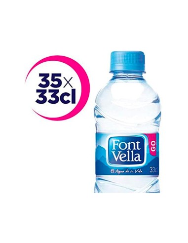 AGUA MINERAL NATURAL FONT VELLA BOTELLA DE 330ML