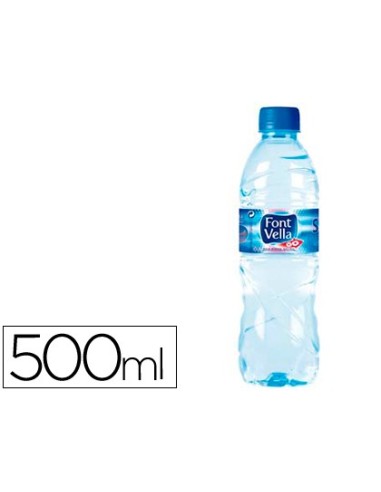 AGUA MINERAL NATURAL FONT VELLA BOTELLA DE 500ML