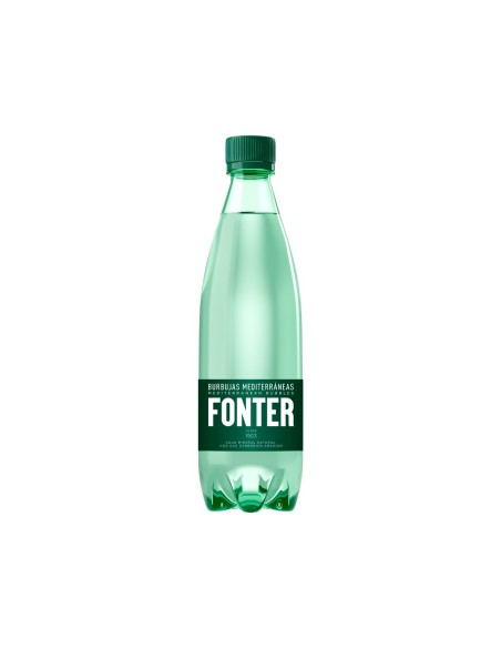 AGUA MINERAL NATURAL CON GAS FONTER BOTELLA DE 500ML