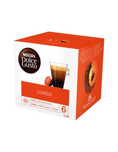 CAFE DOLCE GUSTO LUNGO CAJA MONODOSIS 16 UNIDADES