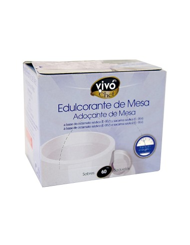 EDULCORANTE VIVOCHEF DE FACIL DISOLUCION CAJA DE 60 SOBRES 75073