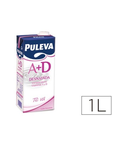 LECHE DESNATADA PULEVA BRIK DE 1 LITRO 9886