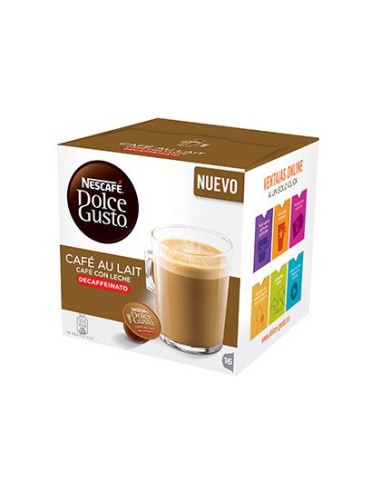 CAFE DOLCE GUSTO CAFE CON LECHE DESCAFEINADO MONODOSIS CAJA 16 U