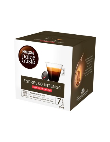 CAFE DOLCE GUSTO ESPRESSO INTENSO DESCAFEINADO INTENS 7  CAJA 16 UD.