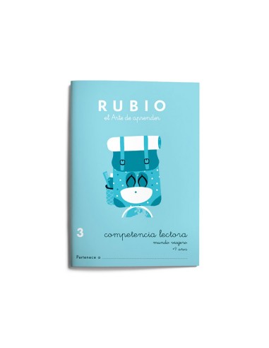 CUADERNO RUBIO COMPETENCIA LECTORA 3 MUNDO VIAJERO