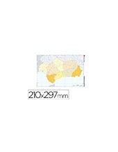 MAPA MUDO COLOR DIN A4 ANDALUCIA POLITICO 2