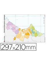 MAPA MUDO COLOR DIN A4 COMUNIDAD VALENCIANA POLITICO