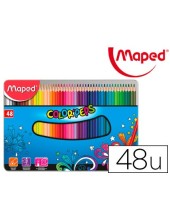 LAPICES MAPED PEPS CAJA MET.DE 48 LAPICES SURT.