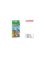 LAPICES COLORES ALPINO BORRABLE GOMA C.12 SURT. 2