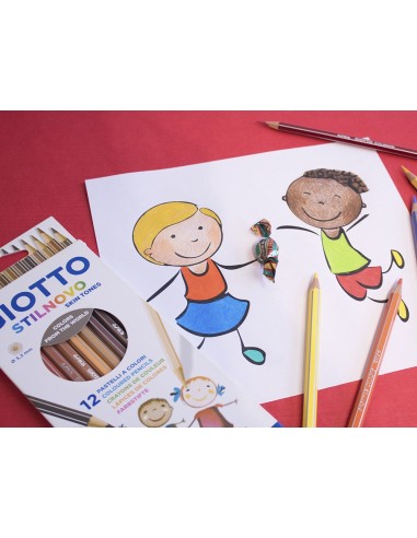 LAPICES COLORES GIOTTO STILNOVO SKIN TONES C.12 COLORES