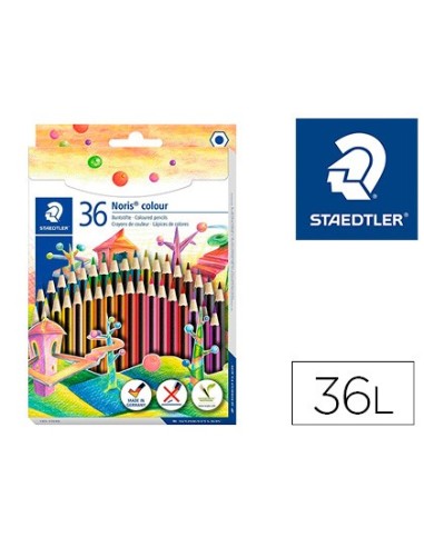 LAPICES COLORES STAEDTLER WOPEX ECOLOGICO 36 COLORES C.CARTON