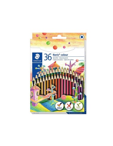 LAPICES COLORES STAEDTLER WOPEX ECOLOGICO 36 COLORES C.CARTON
